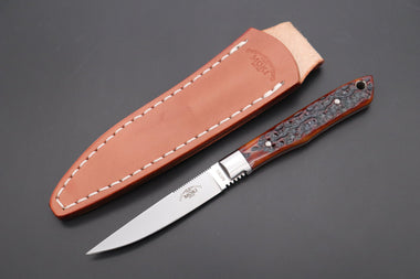 MOKI "2023 Limited Edition" HM-535RCZ "Trout & Bird Knife (Richmond Jigged Bone Handle)"