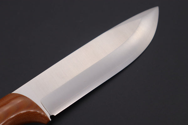 MOKI MK-2021NBCM/CO "BERG"  (VG-7 SAN-MAI, CONVEX GRIND, Natural Brown Canvas Micarta Handle)