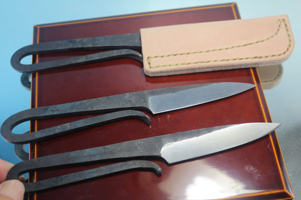 Motoharu Sano MS-100  Hammer Forged EDC Utility knife by Blacksmith Motoharu - japaneseknifedirect.mom