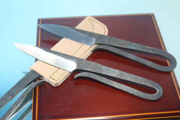 Motoharu Sano MS-100  Hammer Forged EDC Utility knife by Blacksmith Motoharu - japaneseknifedirect.mom