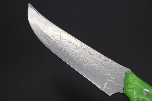 Mr. Asanuma TA-3 Damascus Bowie Knife "JUMA-TWO-TONE Custom Handle" - japaneseknifedirect.mom