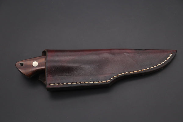 Mr. Itou  IT-660A Drop Point Utility Hunter, 3-1/2" R2 Damascus Blade, Premium Desert Ironwood - japaneseknifedirect.mom