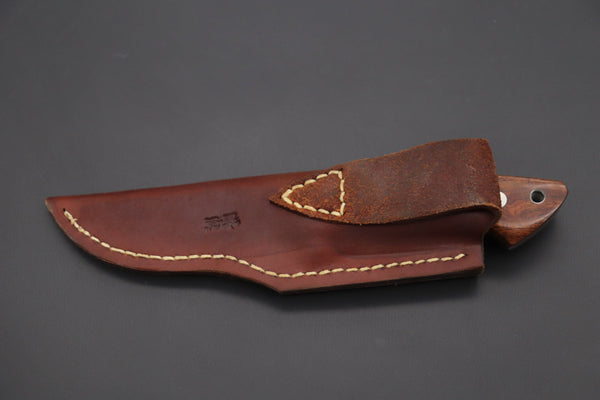 Mr. Itou  IT-870 Drop Point Hunter, 3.6" R2 Damascus Blade, Premium Desert Ironwood Handle