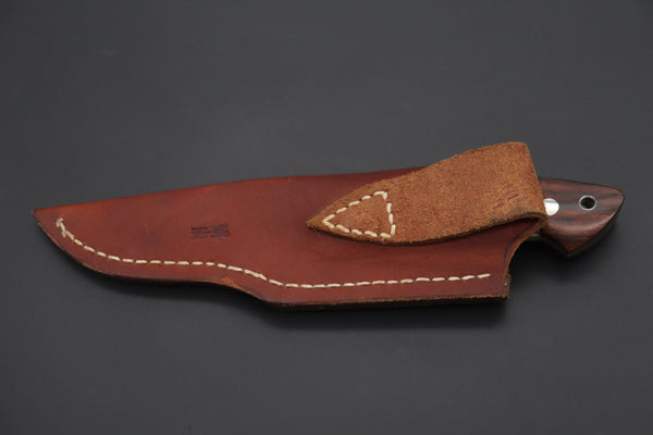 Mr. Itou  IT-890 "Treasure Hunter Series" Drop Point Hunter, 3.5" R-2 Damascus Blade, Sambar Stag Custom Combination Handle