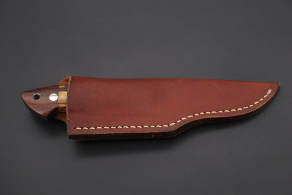 Mr. Itou  IT-890 "Treasure Hunter Series" Drop Point Hunter, 3.5" R-2 Damascus Blade, Sambar Stag Custom Combination Handle
