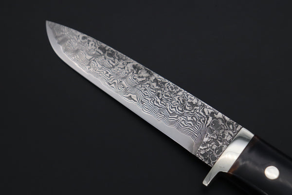 Mr. Itou  ITH-170A  "Treasure Hunter Series" Custom R2 Damascus 5" Drop-point Hunter, Hybrid Handle - japaneseknifedirect.mom