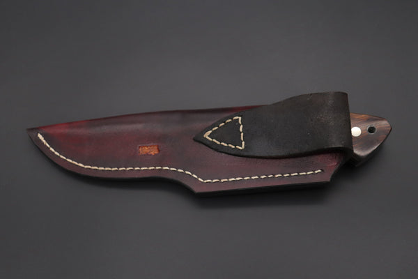 Mr. Itou  ITH-45A  "Treasure Hunter Series" Custom R-2 Damascus 5" Drop-point Hunter, Mammoth Tusk Ivory Custom Combination Handle