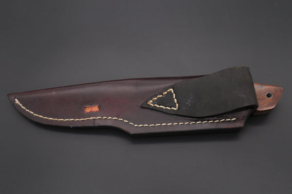 Mr. Itou ITH-55  "Treasure Hunter Series" Custom R-2 Damascus 6" Drop-point Hunter, Turquoise Custom Combination Handle