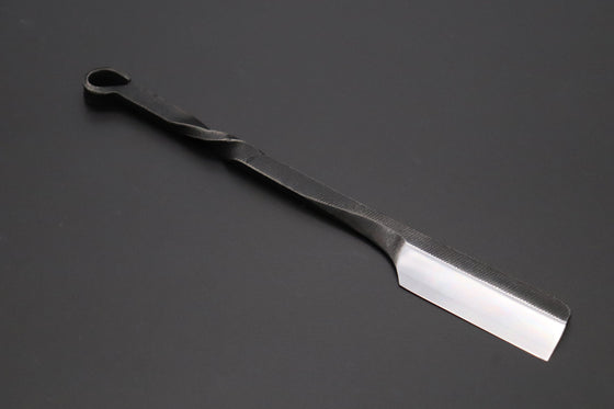 Mr. Tomida TR-1 Black Forged Traditional Razor - japaneseknifedirect.mom