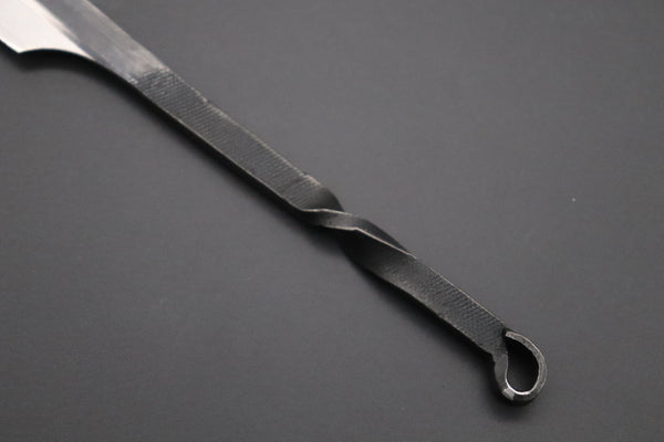 Mr. Tomida TR-1 Black Forged Traditional Razor - japaneseknifedirect.mom