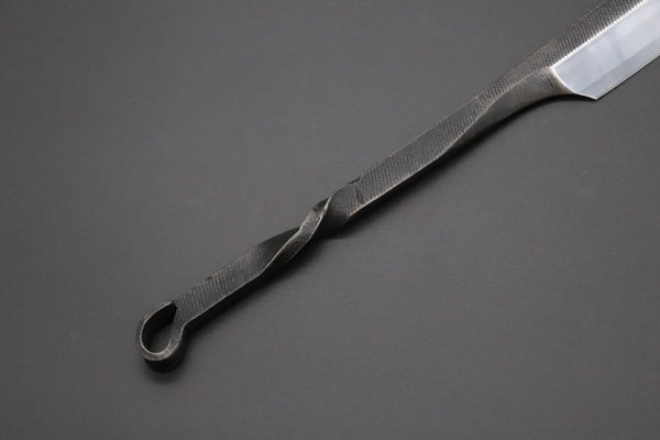 Mr. Tomida TR-1 Black Forged Traditional Razor - japaneseknifedirect.mom