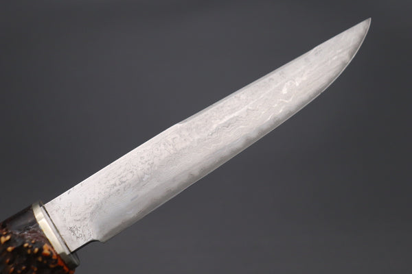 Nobutaka Ohta NO-11 Blue Steel No.2 Damascus Custom Premium TANTO V