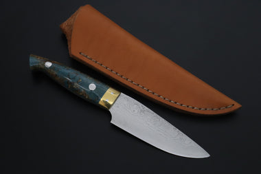 Nomura Kenta  NKE-5 "Gold Hunter" R-2 Damascus - japaneseknifedirect.mom