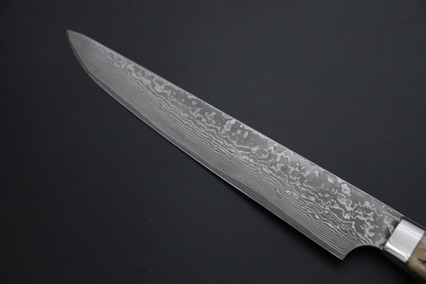 Nomura Kenta NKE-7 R-2 Custom Black Damascus Wild Carving Knife  200mm (7.8 Inch) - japaneseknifedirect.mom