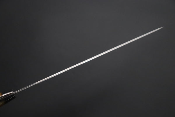 Nomura Kenta NKE-7 R-2 Custom Black Damascus Wild Carving Knife  200mm (7.8 Inch) - japaneseknifedirect.mom