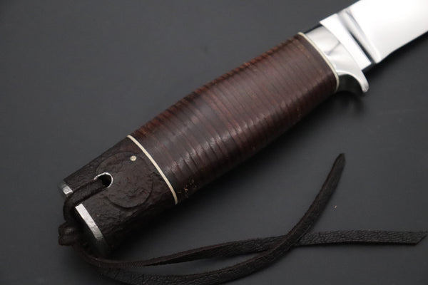 Seiji Yanagiba YS-30 Custom Outdoor Utility (OU-31 Mono Steel) - japaneseknifedirect.mom