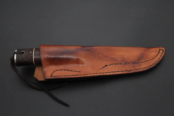 Seiji Yanagiba YS-30 Custom Outdoor Utility (OU-31 Mono Steel) - japaneseknifedirect.mom