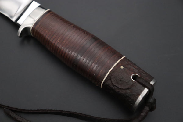 Seiji Yanagiba YS-30 Custom Outdoor Utility (OU-31 Mono Steel) - japaneseknifedirect.mom