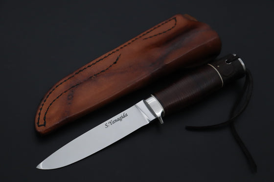 Seiji Yanagiba YS-30 Custom Outdoor Utility (OU-31 Mono Steel) - japaneseknifedirect.mom