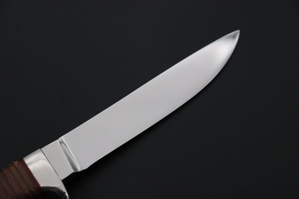 Seiji Yanagiba YS-35 Custom Outdoor Slim Utility (OU-31 Mono Steel) - japaneseknifedirect.mom