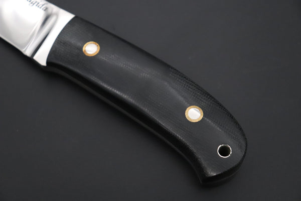 Seiji Yanagiba YS-51 Custom Outdoor Hunter (OU-31 Mono Steel) - japaneseknifedirect.mom