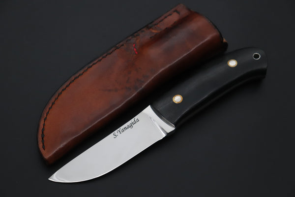 Seiji Yanagiba YS-51 Custom Outdoor Hunter (OU-31 Mono Steel) - japaneseknifedirect.mom