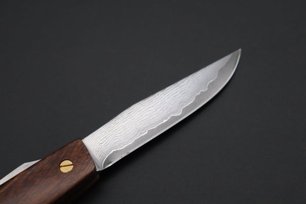 Seiji Yanagida YS-24-1 Custom Higonokami Folder (Desert Ironwood Handle) - japaneseknifedirect.mom