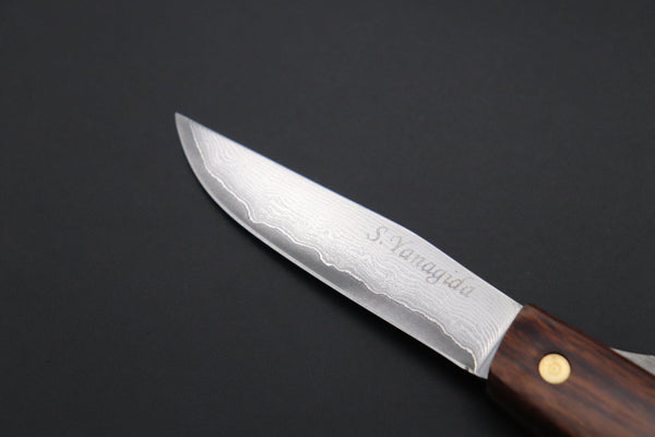 Seiji Yanagida YS-24-1 Custom Higonokami Folder (Desert Ironwood Handle) - japaneseknifedirect.mom