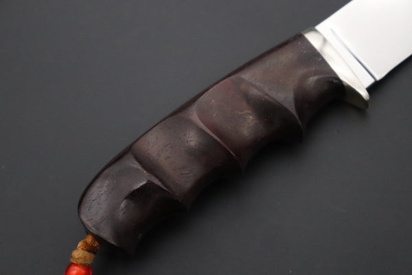 Seiji Yanagida YS-46 Custom Outdoor Stubby V (ZDP-189 Mono Steel) - japaneseknifedirect.mom