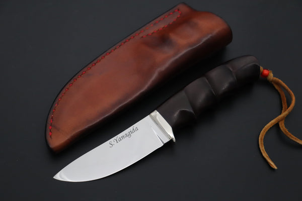 Seiji Yanagida YS-46 Custom Outdoor Stubby V (ZDP-189 Mono Steel) - japaneseknifedirect.mom