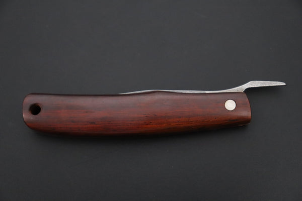 Seiji Yanagida YS-49-2 Custom Higonokami Folder (Indian Rosewood Handle) - japaneseknifedirect.mom