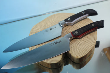 Takumi Ichikawa Custom Kitchen Knife TI-10 Gyuto 200mm (8 Inch), Unique Handle