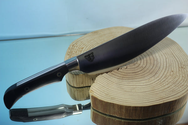 Takumi Ichikawa Custom Kitchen Knife TI-10 Gyuto 200mm (8 Inch), Unique Handle