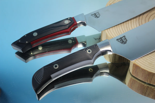 Takumi Ichikawa Custom Kitchen Knife TI-10 Gyuto 200mm (8 Inch), Unique Handle