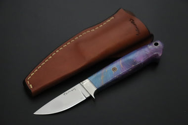 Tomoyoshi Arakawa TA-24 ZDP-189 / ATS-34 San-Mai Petit Hunter - japaneseknifedirect.mom