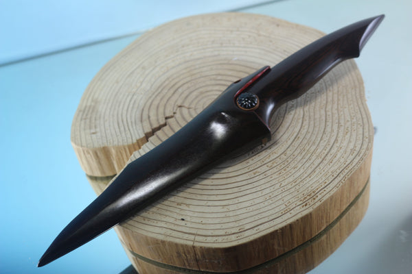 Yukio Nibe  R5-28  Tanto made from Antique Japanese Sword steel  (Zanketsuko 残欠鋼)