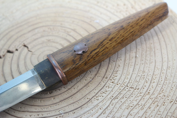 Yukio Nibe  R5-29  Tanto made from Antique Japanese Sword steel  (Zanketsuko 残欠鋼)