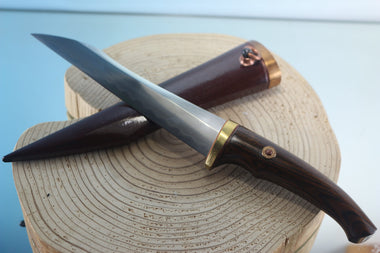 Yukio Nibe  R5-39  Tanto made from Antique Japanese Sword steel  (Zanketsuko 残欠鋼)