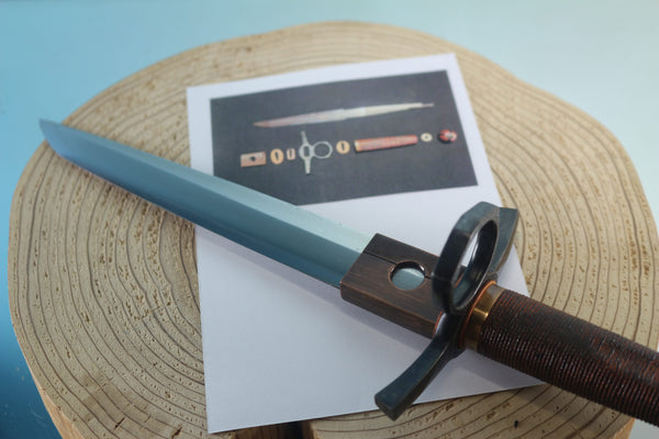 Yukio Nibe  R5-9  Tanken Knife made from Antique Japanese Sword steel  (Zanketsuko 残欠鋼)