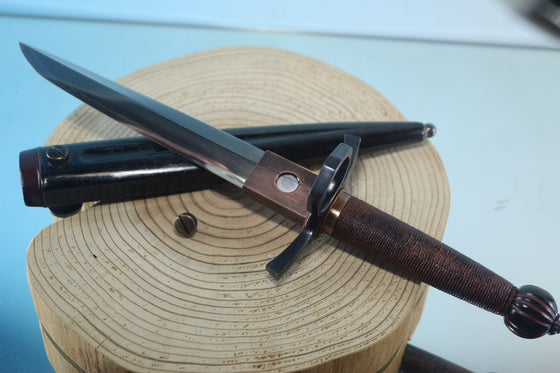 Yukio Nibe  R5-9  Tanken Knife made from Antique Japanese Sword steel  (Zanketsuko 残欠鋼)