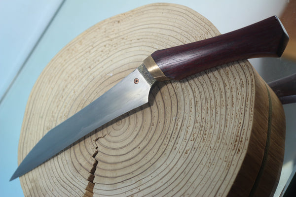 Yukio Nibe  R6-16  Ken-Nata made from Antique Black Forged Carbon steel, cladded with Hagane Single edge