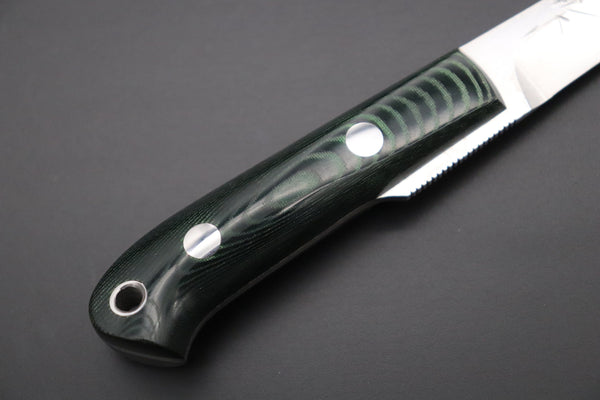 Yuta Katayama YK-9 Stream River Utility II (Green Linen Micarta Handle)