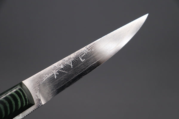 Yuta Katayama YK-9 Stream River Utility II (Green Linen Micarta Handle)