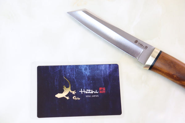 Hattori 傘 SAN-GECKO Limited Edition GECKO-05A Classic Tanto (Desert Ironwood Handle) - japaneseknifedirect.mom