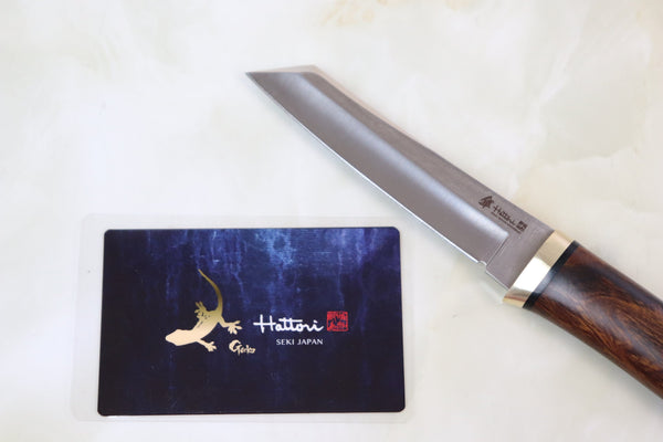 Hattori 傘 SAN-GECKO Limited Edition GECKO-05K Classic Tanto (Desert Ironwood Handle)