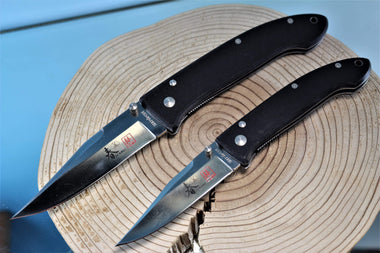 Bob Lum Encounter SC-101 and Little Encounter SC-101S Black G-10 Handle - japaneseknifedirect.mom