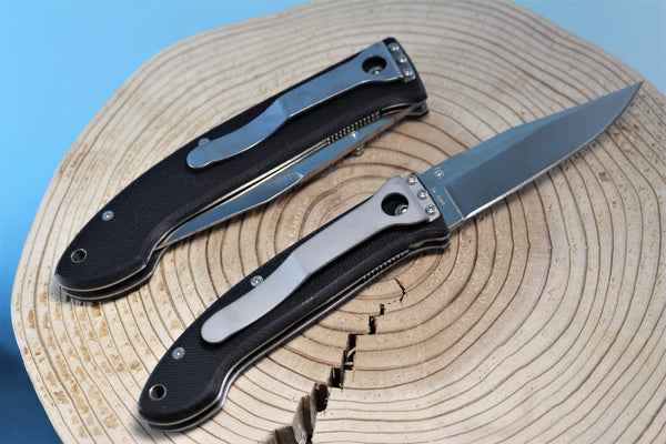 Bob Lum Encounter SC-101 and Little Encounter SC-101S Black G-10 Handle - japaneseknifedirect.mom