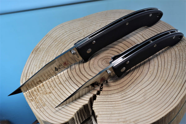 Bob Lum Encounter SC-101 and Little Encounter SC-101S Black G-10 Handle - japaneseknifedirect.mom