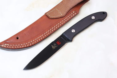 Bob Lum Encounter SC-110B Fixed blade Black Little Encounter - japaneseknifedirect.mom