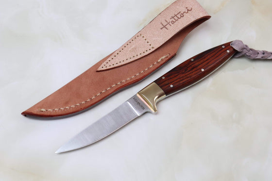 Bob Lum Hunter SC-122 Trout and Bird "Cocobolo Wood Handle" - japaneseknifedirect.mom